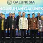 Menteri Perindustrian Agus Gumiwang Kartasasmita saat mengukuhkan Asosiasi Gabungan Industri Aluminium Indonesia (GALUNESIA) di Jakarta, Rabu (14/6/2023).
