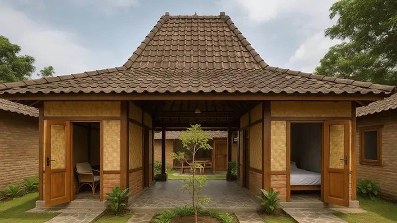6 Gambar Rumah 6x9 di Desa dengan Atap Joglo, Hunian Sejuk dan Nyaman