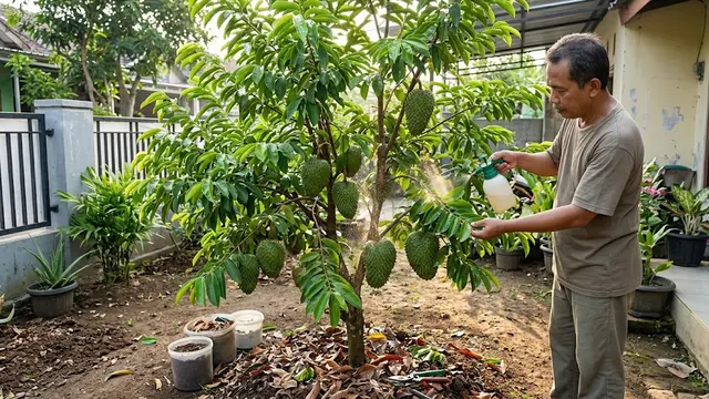 Cara Membuat Pohon Sirsak Pendek tapi Cepat Berbuah, Perawatannya Lebih Praktis