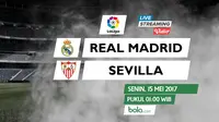 Susunan Pemain Real Madrid Vs Sevilla