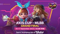 Link Live Streaming AXIS Cup 2023 MLBB Grand Final di Vidio, 16-17 September 2023. (Sumber: dok. vidio.com)