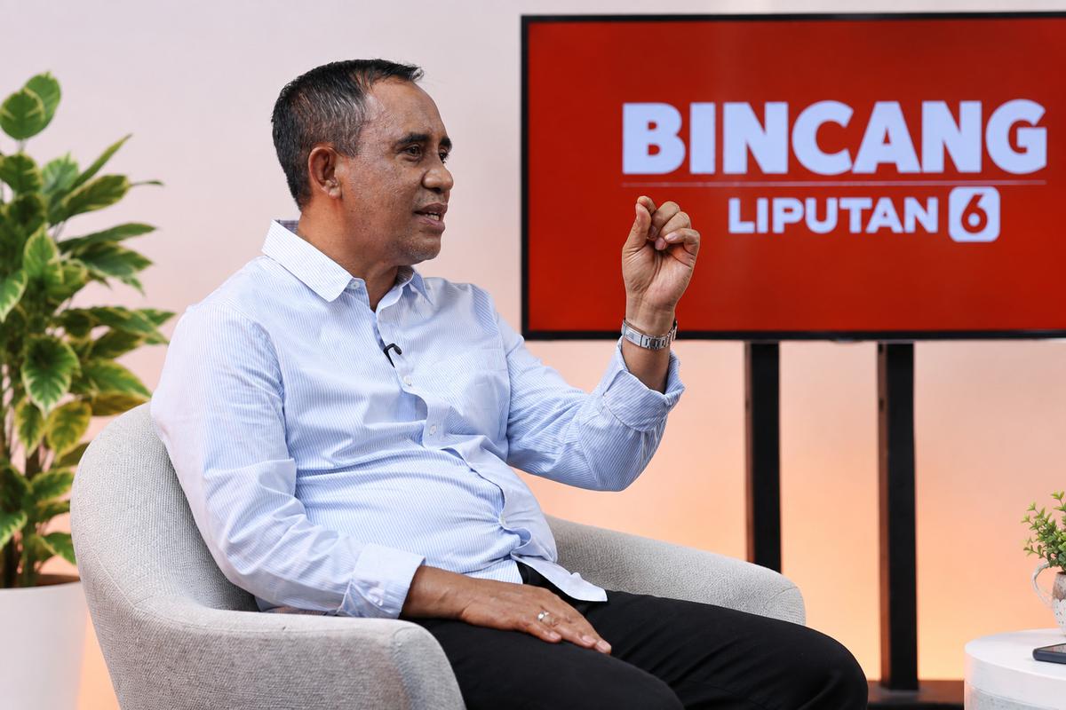 Gubernur Sulawesi Tengah (Sulteng) Anwar Hafid saat hadir dalam program Bincang Liputan6.com.