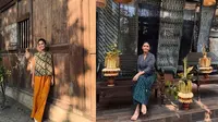 Potret Titi Radjo Padmaja Kenakan Batik dengan Gaya Kasual (credit: instagram/titiradjopadmaja)