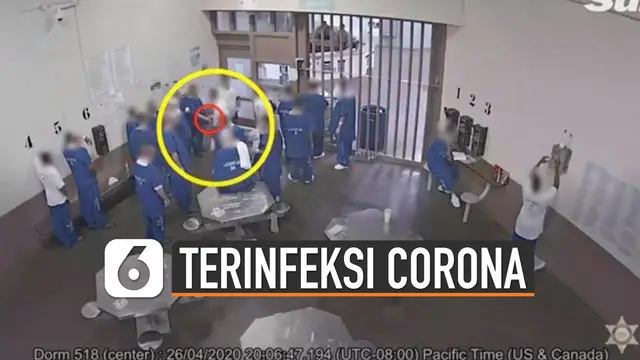 VIDEO: Tahanan AS Endus Masker Bekas dan Minum dari Cangkir yang Sama agar Terinfeksi Corona