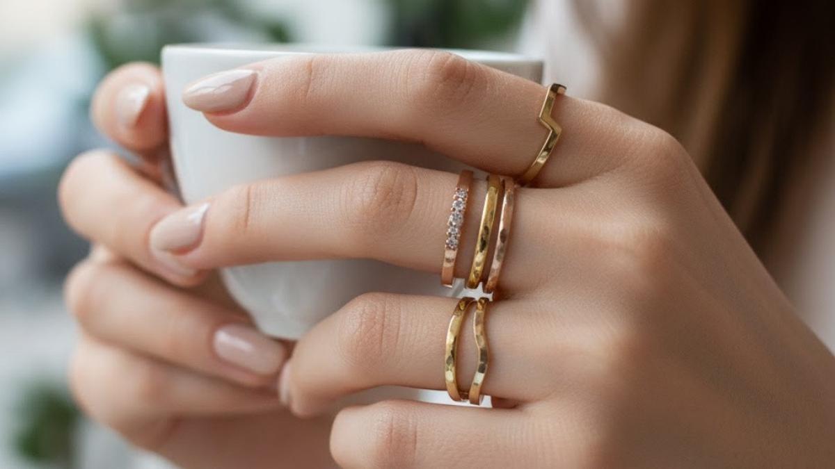 8 Tips Memilih Model Cincin Emas Layer untuk Stacking Ring, Dijamin Perindah Penampilan