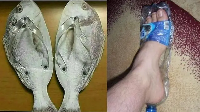 Kreatif tapi Ngakak, Begini 7 Model Sandal Kocak Bikinan Orang Indonesia