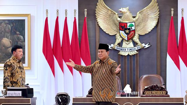 Prabowo Pimpin Sidang Kabinet Perdana di Istana Jakarta