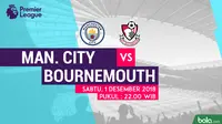 Fakta-Fakta Jelang Laga Manchester City Vs AFC Bournemouth