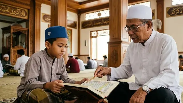 Contoh Contoh Mad Lazim Mutsaqqal Harfi dalam Al-Quran (AI Generated)