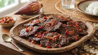 Resep Dendeng Jantung Pisang Gurih Pedas, Alternatif Daging Lebih Ekonomis