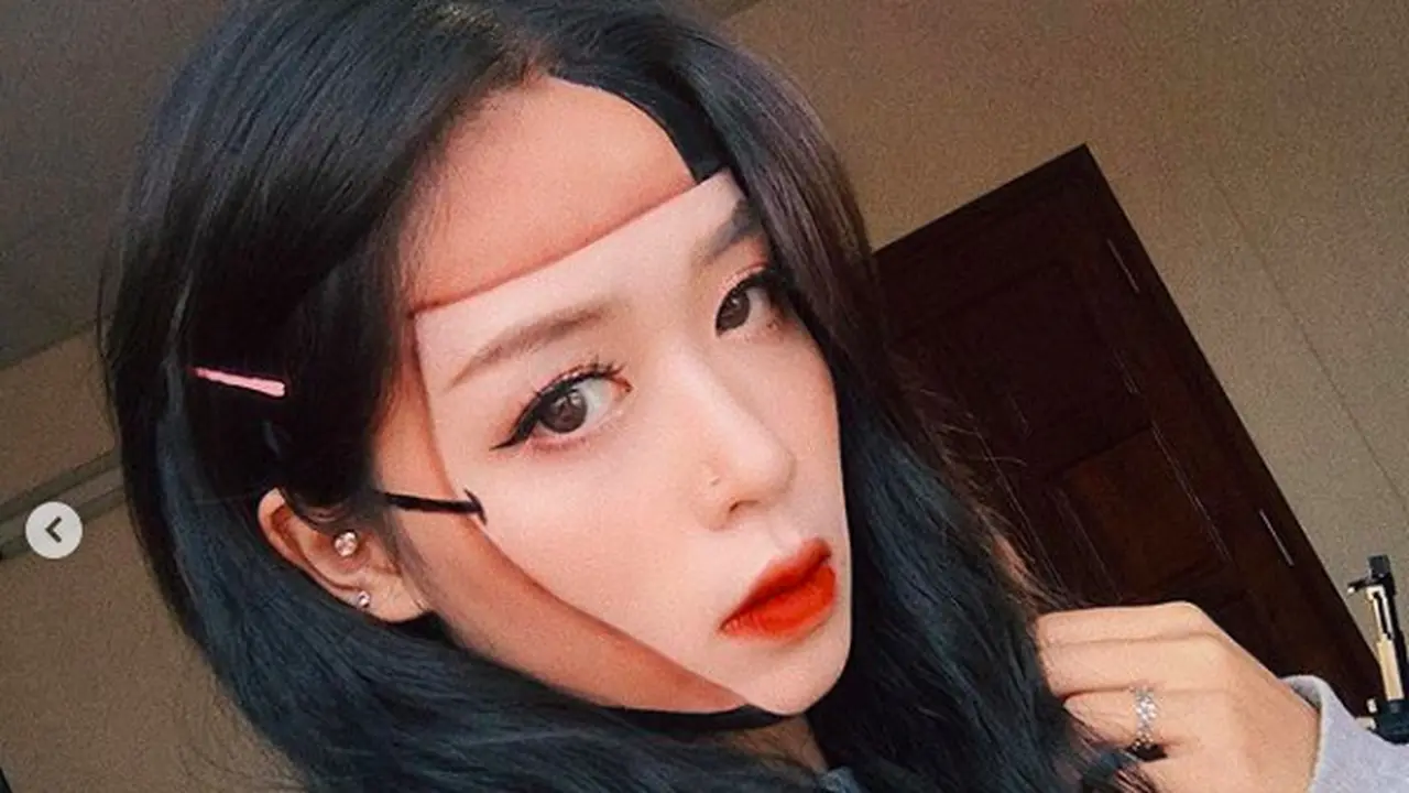 Modal Makeup, Wanita Ini Ciptakan Ilusi Optik Menakjubkan