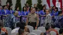 Ketua KPK terpilih periode 2019-2023, Firli Bahuri menghadiri  peringatan Hari Anti Korupsi Dunia (Hakordia) 2019 di Gedung Penunjang KPK, Jakarta, Senin (9/12/2019). KPK kembali menggelar Hari Antikorupsi Sedunia yang jatuh setiap 9 Desember. (Liputan6.com/Faizal Fanani)