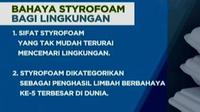 Styrofoam dilarang karena mengandung zat kimia bahaya