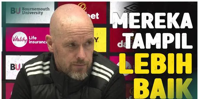 VIDEO: Kembali Raih Hasil Imbang, Erik ten Hag Puji Penampilan Bournemouth Kontra MU