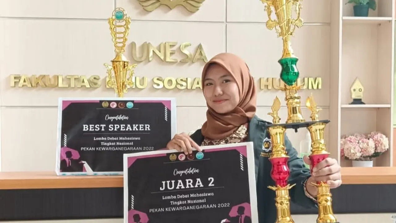 Jennie Nabilah, bocah yatim yang nyaris putus sekolah tapi kini bisa berkuliah di luar negeri, Amerika. (Foto: Liputan6.com/Kemenag)
