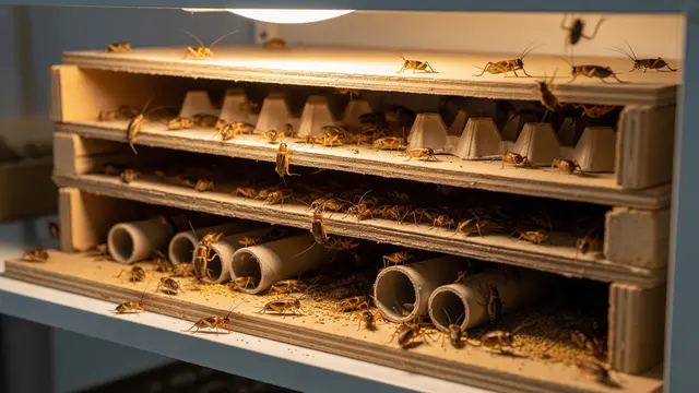 Ilustrasi Ternak Jangkrik/Gemini AI