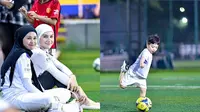 7 Potret Irish Bella Dukung Suami Futsal, Haldy Sabri Pakai Jersey ‘Raja Minyak’