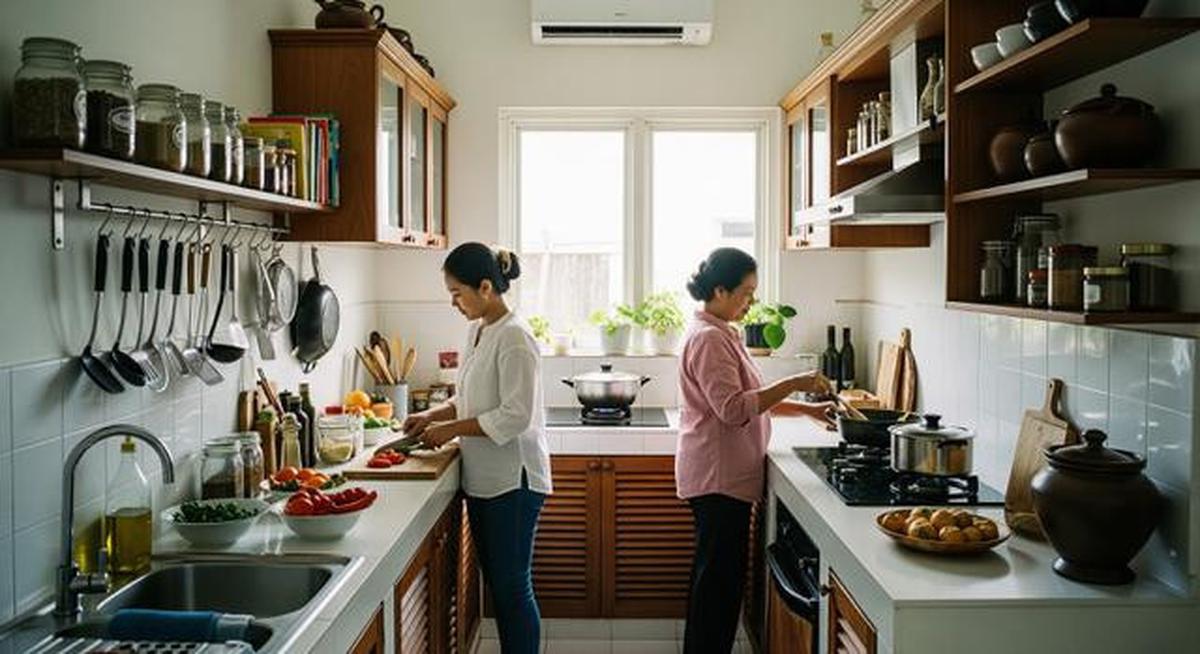 7 Desain Dapur Kecil Tapi Nyaman Dipakai Bersama Mertua, Rapi dan Mudah Dibersihkan