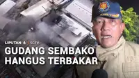 Detik-Detik Kebakaran Gudang Sembako di Kawasan Pulogadung