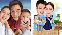 Potret Lukisan Unik Keluarga Baim Wong. (Sumber: Instagram.com/baimwong)