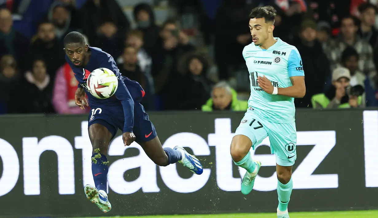 Sementara itu, Montpellier tertahan di peringkat 11 dengan poin 11. (AP Photo/Aurelien Morissard)