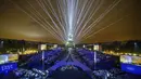 Opening ceremony Olimpiade Paris 2024 begitu berbeda dari edisi-edisi sebelumnya. Untuk pertama kalinya dalam sejarah, pembukaan digelar di luar stadion. (Francois-Xavier Marit/Pool Photo via AP)