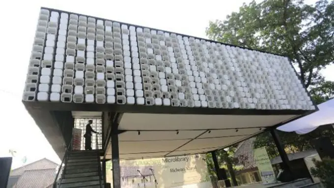 Pertama di Dunia! Bandung Miliki Microlibrary dari 2 Ribu Ember