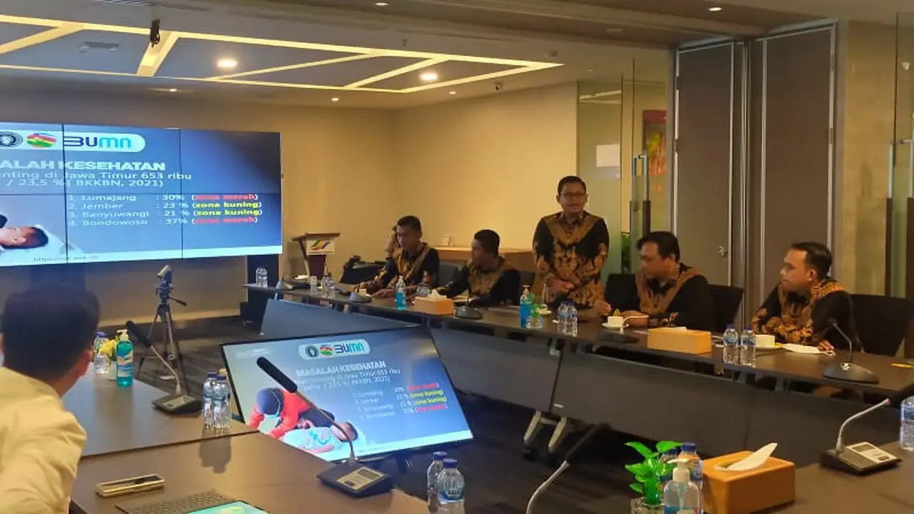Ketua Fraksi Partai Gerindra DPRD Jatim Muhammad Fawait bersama Laskar Sholawat Nusantara saat beraudiensi dengan pihak BUMN di Jakarta. (Istimewa).