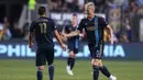 Philadelphia berhasil menipiskan jarak di babak kedua. Pada menit ke-75, Alejandro Bedoya menyambar bola kemelut sepak pojok di depan gawang Miami. Tembakannya gagal dihalau kiper Drake Callender, mengubah skor menjadi 1-3. (Mitchell Leff/Getty Images/AFP)