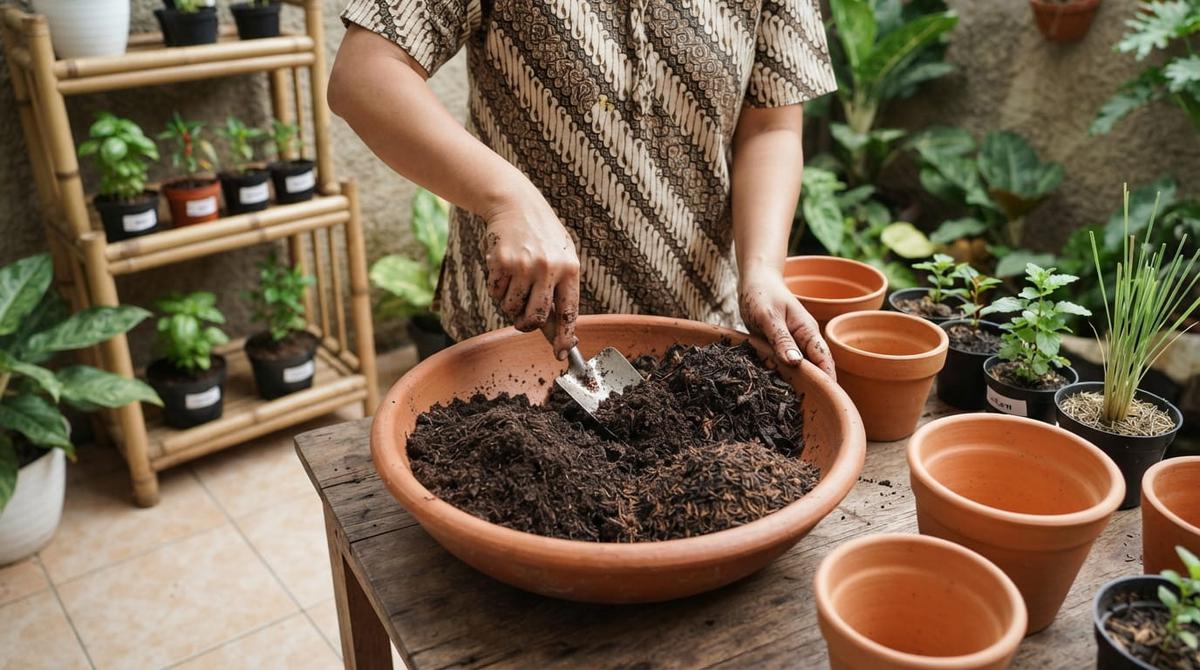 Cara Membuat Kebun Bumbu Dapur Kecil di Teras Rumah