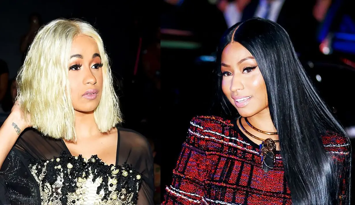 "Media, mereka sangat haus untuk membuat wanita dalam dunia hip hop, wanita dengan warna kulit bermusuhan," ujar Cardi. (BET)