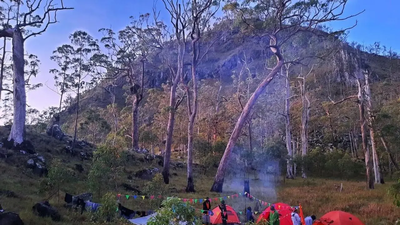 Di Lembah Liwor Lerek, Gunung Labalekan NTT. (Dok: Instagram @andrebelutowe)