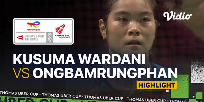 VIDEO Piala Uber 2020: Putri Kusuma Wardani Kalah, Indonesia Kembali Tertinggal dari Thailand