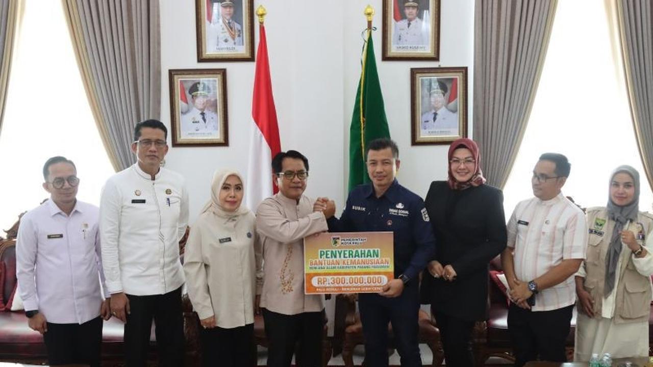 Wujud Empati, Pemkot Palu Salurkan Rp300 Juta untuk Korban Bencana Padang Pariaman