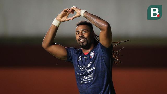 Foto: Carlos Fortes Gacor, Arema Cukur Persiraja di Pertandingan Lanjutan BRI Liga 1