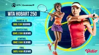 Link Live Streaming WTA Hobart 250 di Vidio 11-14 Januari 2023 Babak 16 Besar hingga Final