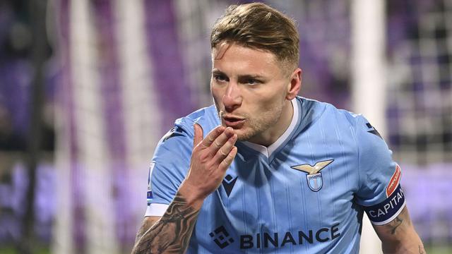 Foto: Aski Ciro Immobile saat Bantu Lazio Obrak-abrik Gawang Tuan Rumah Fiorentina di Laga Lanjutan Liga Italia