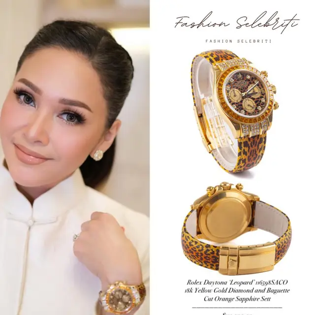 Potret Maia Estianty dengan Kebaya Modern Model Long Coat dan Jam Tangan Mewah
