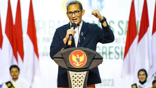 Menteri Pariwisata dan Ekonomi Kreatif, Sandiaga Uno, membuka kesempatan bagi sineas yang ada di Pulau Kalimantan untuk berpartisipasi dalam Festival Film Bulanan 2023 (Istimewa)