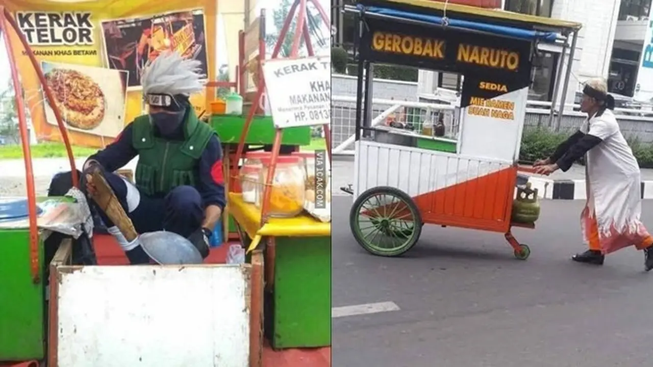 6 Potret Pedagang Cosplay saat Jualan Ini Kocak