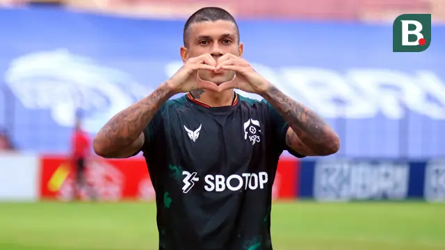 Foto: Ciro Alves, Pencetak Hat-trick Pertama di BRI Liga 1 2021/2022 saat Persikabo 1973 Gulung Persela Lamongan