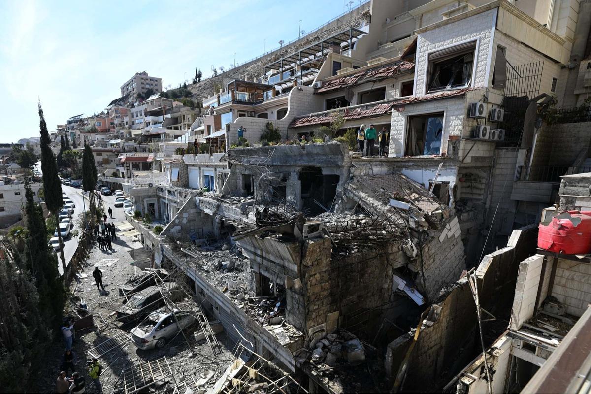Serangan brutal Israel di Damaskus