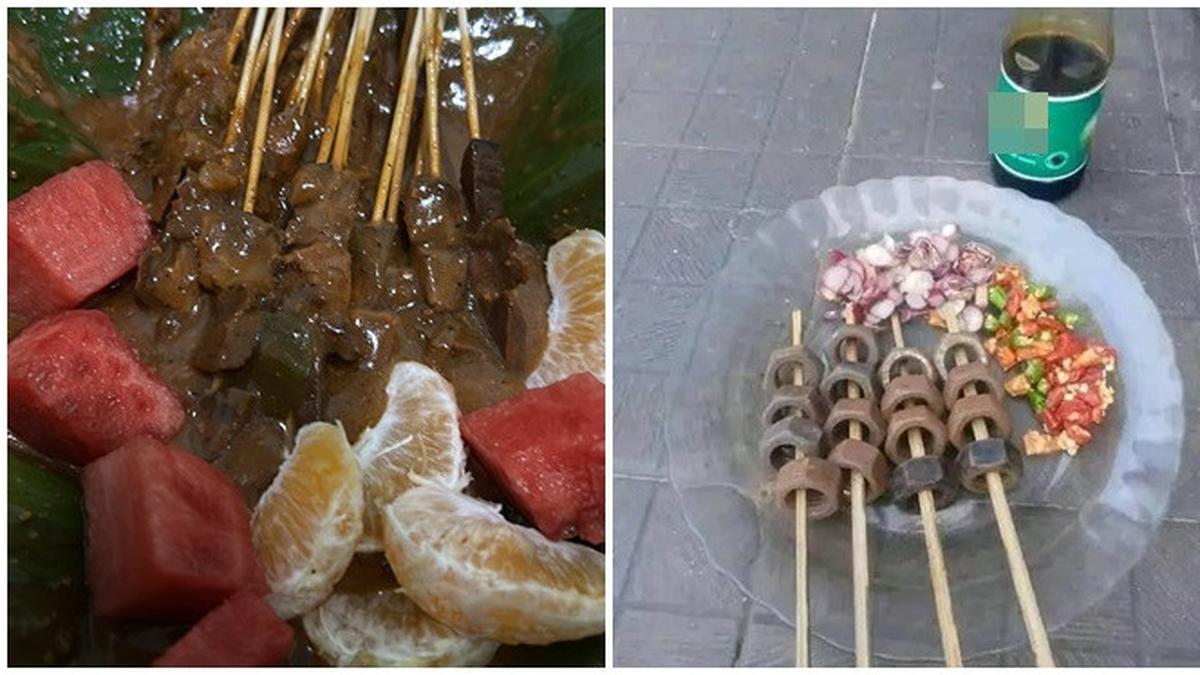 6 Potret Sajian Sate Nyeleneh Ini Bikin Tepuk Jidat, Berbeda dari Biasanya