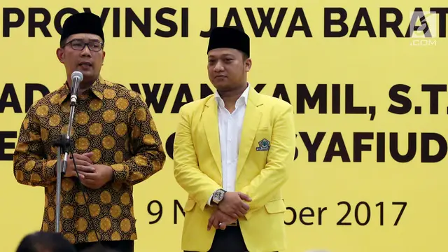 Golkar Resmi Usung Ridwan Kamil dan Daniel Mutaqien