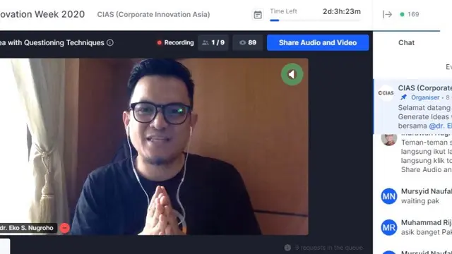 CIAS Innovation Week 2020, Bantu Warga Belajar Inovasi Bersama Secara Gratis