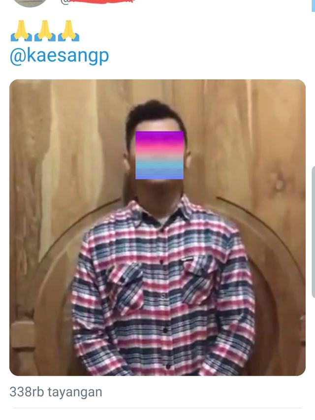 Unggahan pelaku yang menyebut Kaesang Pangarep terlibat penipuan jual beli sepatu online. (Foto: Dok. Twitter.)