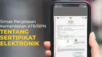 Sertifikat Tanah Elektronik. Dok Kementerian ATR