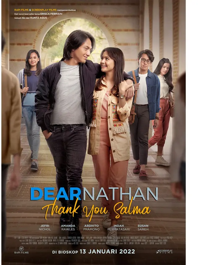 Poster film Dear Nathan Thank You Salma. (Foto: Dok. Rapi Film)