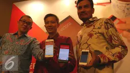 PT Bank Victoria International Tbk meluncurkan layanan internet dan mobile banking, Jakarta, Kamis (9/6). Layanan terbaru ini ditujukan untuk memudahkan nasabah dalam bertransaksi. (Liputan6.com/Angga Yuniar)