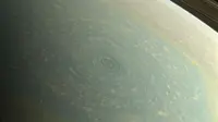 Penampakan Kutub Utara Saturnus. (Doc: NASA)